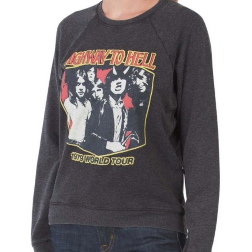 {Lucky Brand} New AC/DC Charcoal Gray Pullover